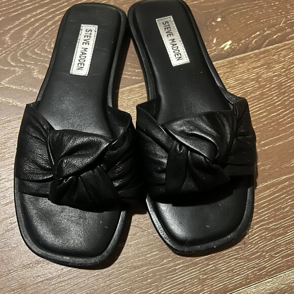 Steven Madden black knotted sandals - Picture 3 of 3